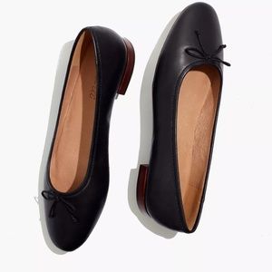 Madewell Adelle Ballet Flat in Leather